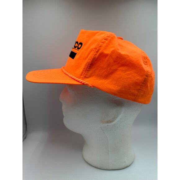 VTG Petco Fishing And Rental Tools Adult Neon Orange Trucker Hat Cap Rope - Picture 6 of 9